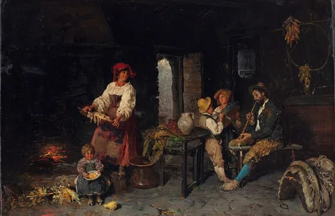 Francesco Bergamini, A family playing music