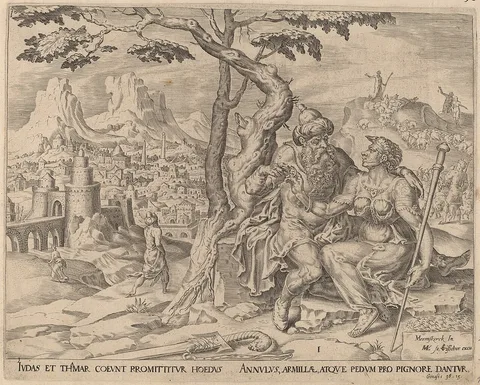 Harmen Jansz Muller, Judah  Giving Tamar the Pledge