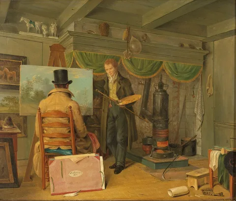 Anthony Oberman, The Painter in his Studio
