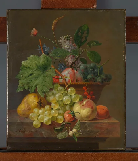 Anthony Oberman, Still Life with Fruit in a Terracotta Dish