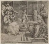 Giacomo Raibolini, Holy Family with Saint Elizabeth and the Infant Saint John the Baptist