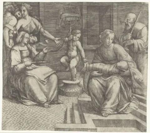 Giacomo Raibolini, Heilige Familie met Elisabeth en Johannes de Doper