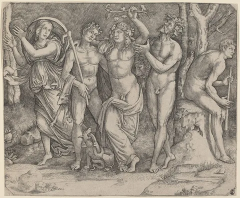 Giacomo Raibolini, Bacchus and His Attendants