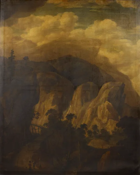 Jan Looten, Landscape with a Bridge