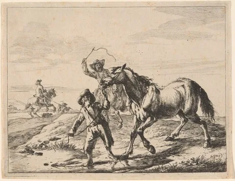 Dirk Stoop, A Boy Taking a Horse to Drink