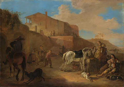 Dirk Stoop, The hunting party
