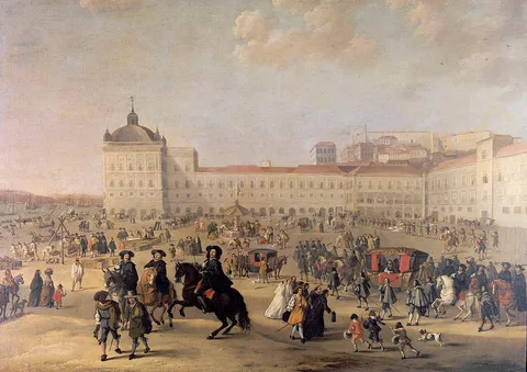 Dirk Stoop, Palace Square of Lisbon in 1662