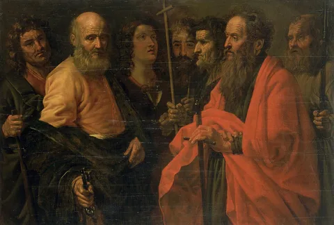 Giuseppe Vermiglio, St James the Less, Sts Peter, Paul, John, Thomas, Philip, Judas and Thaddeus the Apostles