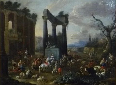 Jan Frans Soolmaker, Cattle Market in Italy