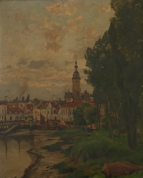 Henri Van der Hecht, A View of Temse