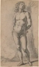 Jacopo Confortini, Study of a Standing Male Nude: Saint Sebastian