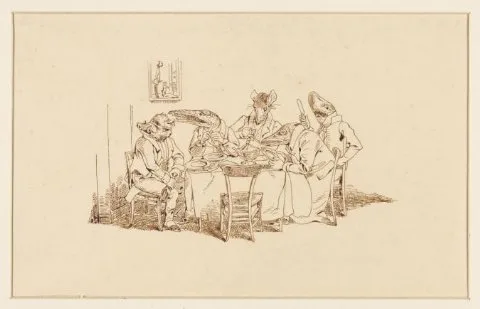 Wilhelm Koller, Dierenmaaltijd