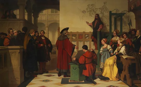Wilhelm Koller, Albrecht Dürer is visited by Emperor Maximilian at work