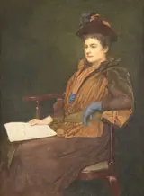 James Dromgole Linton, Portrait Of Miss Agnes Ashbee