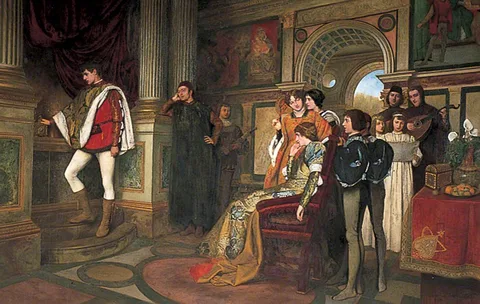 James Dromgole Linton, The Casket Scene from the Merchant of Venice