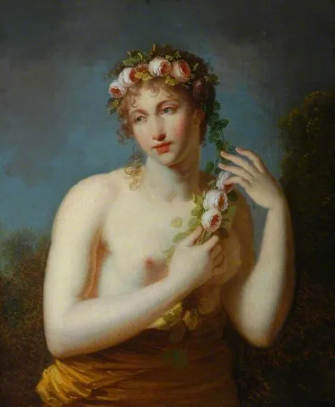 Jacques Antoine Vallin, Half-Length Figure of a Bacchante