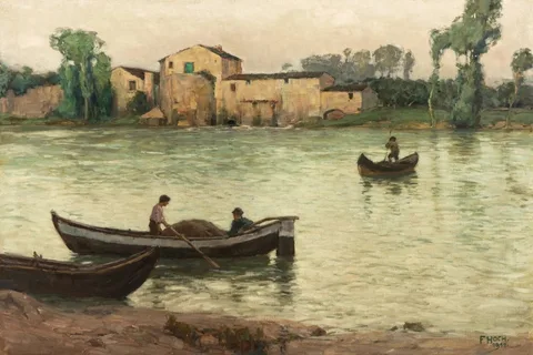 Franz Xaver Hoch, Cloudy day at the Arno