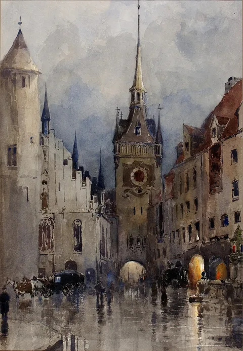 Ross Turner, Street Scene in Munich