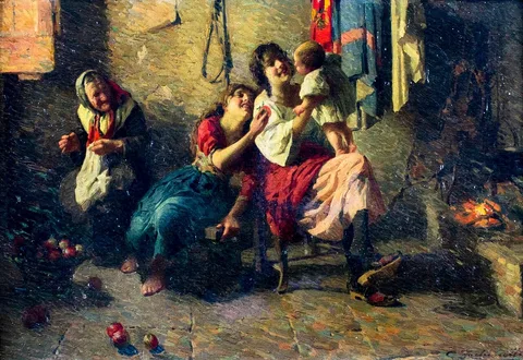 Carlo Facchinetti, Woman with Baby