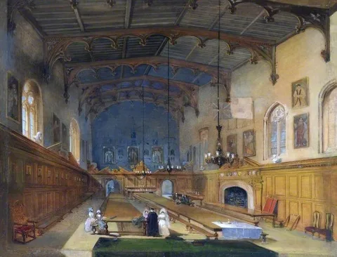 Edward Hastings, The Great Hall of Durham Castle, Facing South