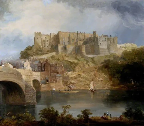 Edward Hastings, Durham Castle and Framwellgate Bridge, Looking East