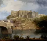 Edward Hastings, Durham Castle and Framwellgate Bridge, Looking East