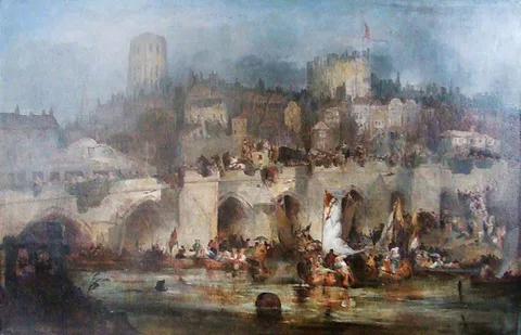 Edward Hastings, An Informal Procession of Boats on the River Wear to Celebrate the Victory of Waterloo, 1815