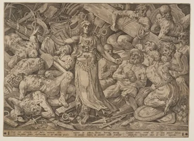 Frans Floris, Victoria Surrounded by Prisoners and Trophies of War