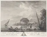 Charles François Lacroix de Marseille, View of the Remains of the Temple of Venus on the Isle of Nisida Close to Pouzzol on the Gulf of Naples