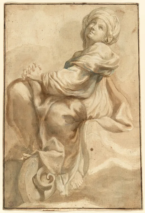 Bartolomeo Guidobono, Seated Sibyl