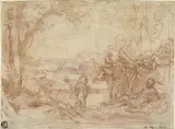 Guillaume Courtois detto Guglielmo Cortese, Mars and Venus (recto and verso)