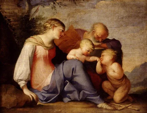 Lubin Baugin, The Holy Family with the Infant Saint John the Baptist
