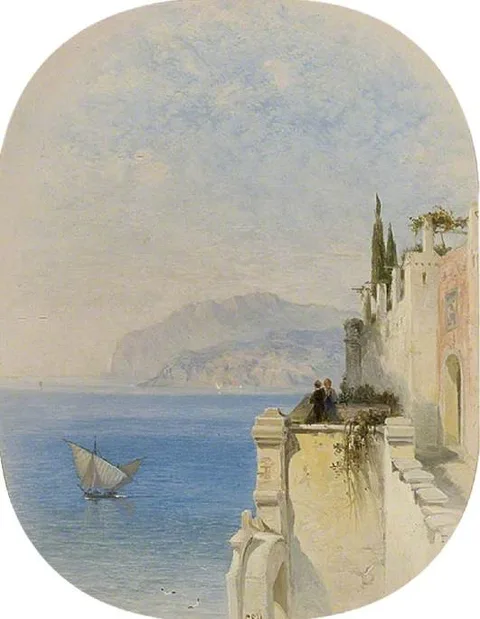 George Edwards Hering, A view in Genoa