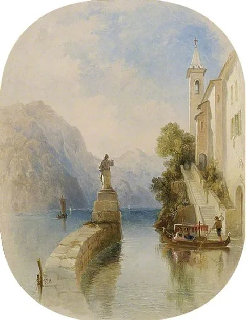 George Edwards Hering, A View in the Italian Lakes