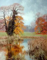 Edward Wilkins Waite, Autumn Colouring (‘When yellow leaves, or none, or few, do hang upon these boughs’)