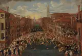 Joseph Heintz il Giovane, Competition on the Ponte dei Pugni in Venice