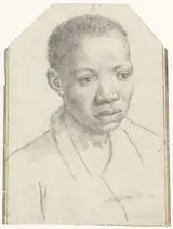 Antonio Carracci, Portret van een zwarte jongen