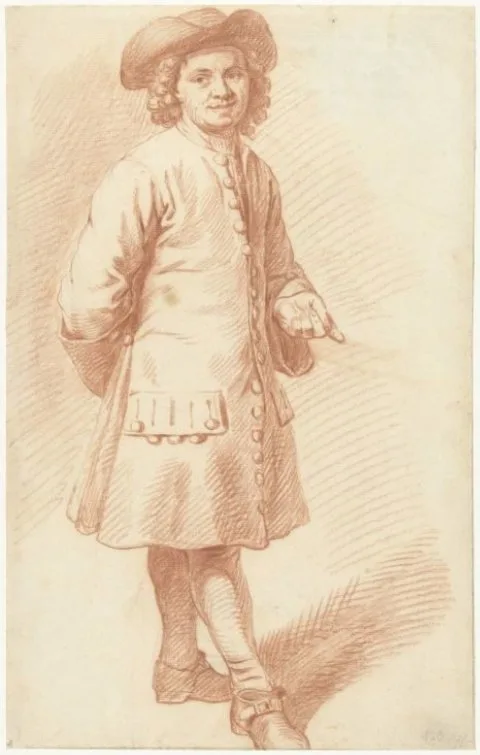 Norbert van Bloemen, Portret van de kunstenaar Adam Silo, ten voeten uit
