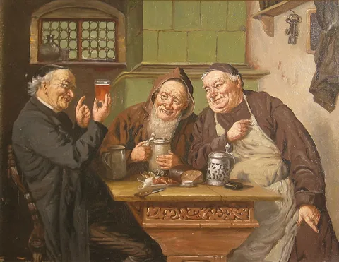 Olaf Simony Jensen, Three men in an inn.
