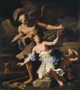 Gian Domenico Cerrini, El Tiempo destruyendo la Hermosura