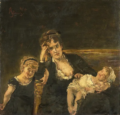 Alfred Stevens, the widow