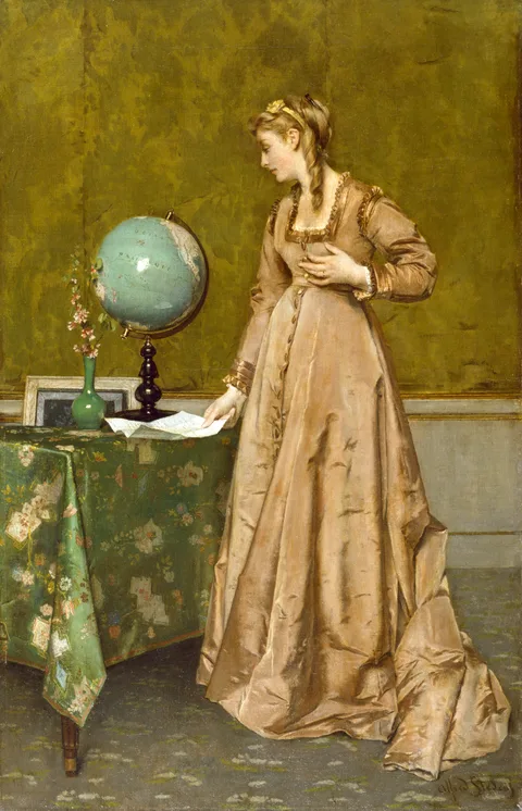 Alfred Stevens, News from Afar