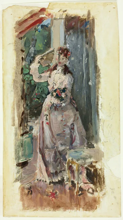 Alfred Stevens, The Corner of the Balcony
