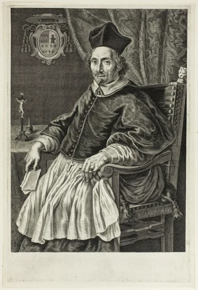 Jan de Visscher, Portrait of Cardinal Zacharias de Mez