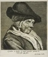 Jan de Visscher, Portrait of an Old Woman, Visscher's Mother