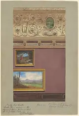 Vincent G. Stiepevich, Proposed Wall Decoration No. 2, Old Corcoran Gallery of Art