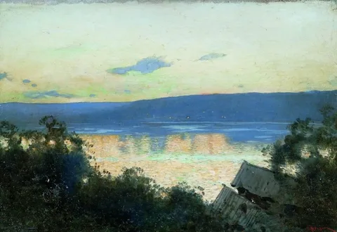 Isaac Levitan, Evening on the Volga