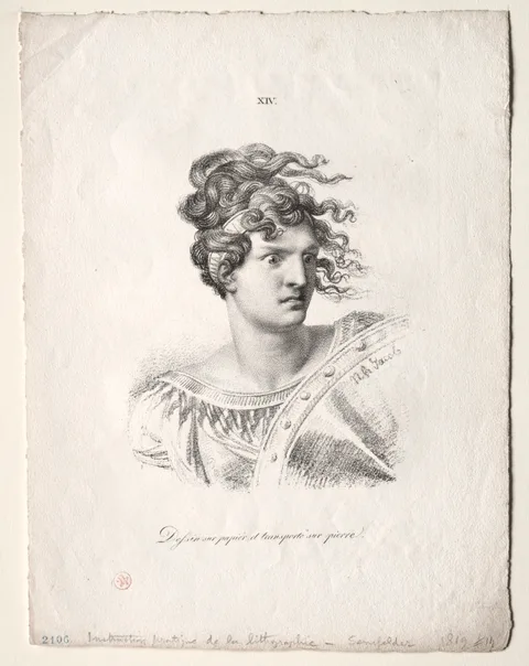 Alois Senefelder, L'art de la lithographie: Head of an Amazon