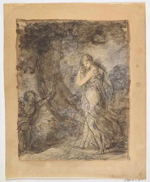 François Gérard, Daphnis Running toward Chloe