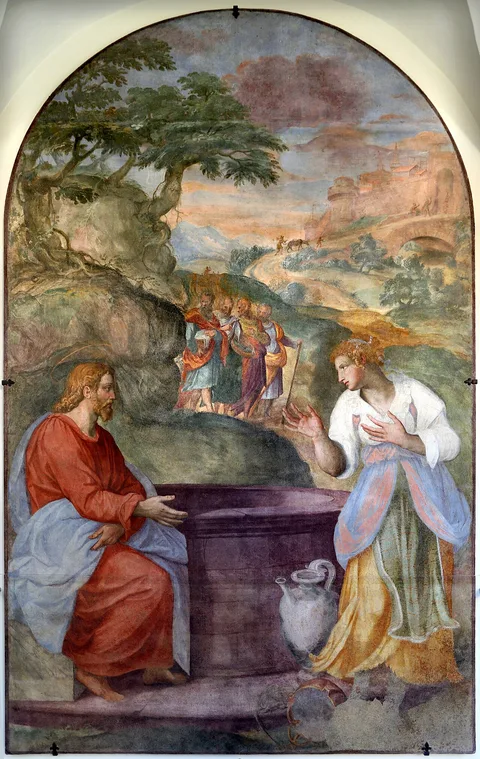 Alessandro Allori, Jesus and the Samaritan woman at the Well